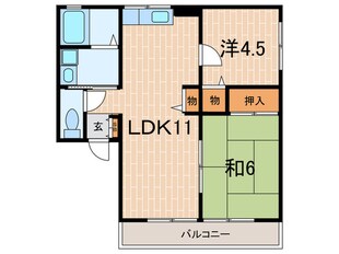 プリマベーラ芦屋の物件間取画像